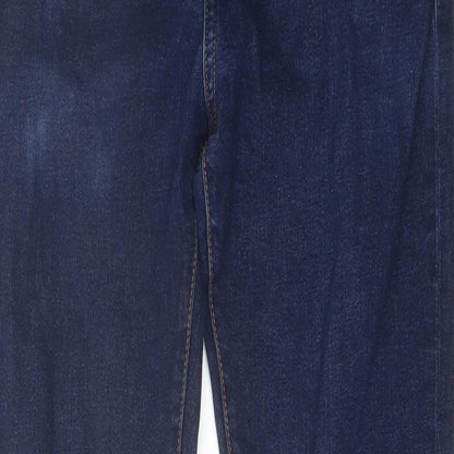 H&M Mens Blue Cotton Skinny Jeans Size 31 in L32 in Regular Button