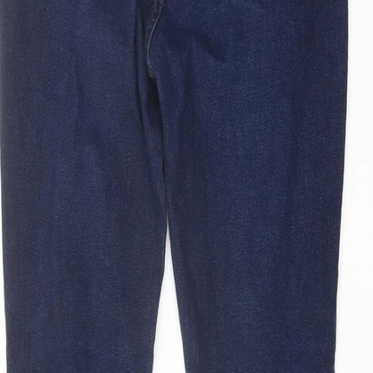 H&M Mens Blue Cotton Skinny Jeans Size 31 in L32 in Regular Button