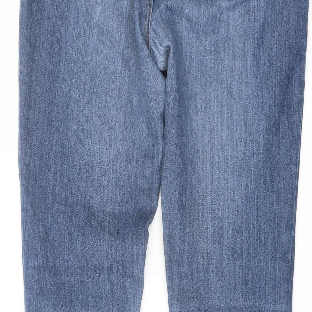 Indigo Womens Blue Cotton Skinny Jeans Size 12 L30 in Regular Button