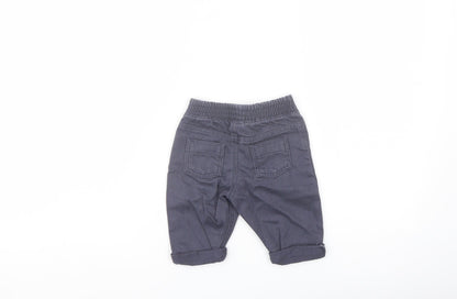 Marks and Spencer Boys Grey Cotton Cropped Jeans Size 3-6 Months Pullover