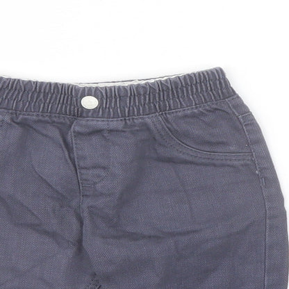 Marks and Spencer Boys Grey Cotton Cropped Jeans Size 3-6 Months Pullover
