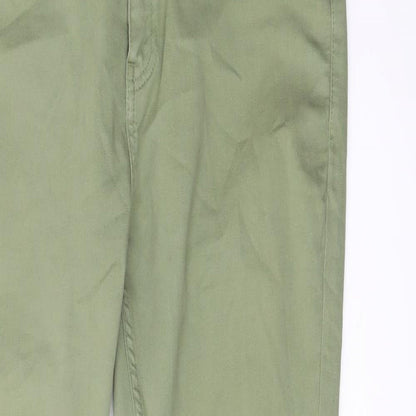 Sinnerstar Womens Green Cotton Skinny Jeans Size 32 in L29 in Regular Button