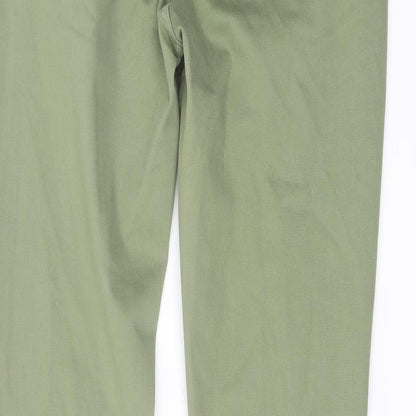 Sinnerstar Womens Green Cotton Skinny Jeans Size 32 in L29 in Regular Button