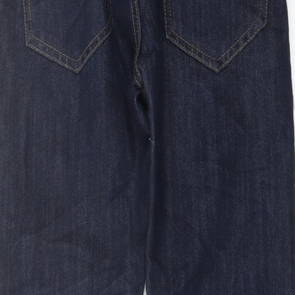 Denim & Co. Mens Blue Cotton Straight Jeans Size 28 in L30 in Regular Button