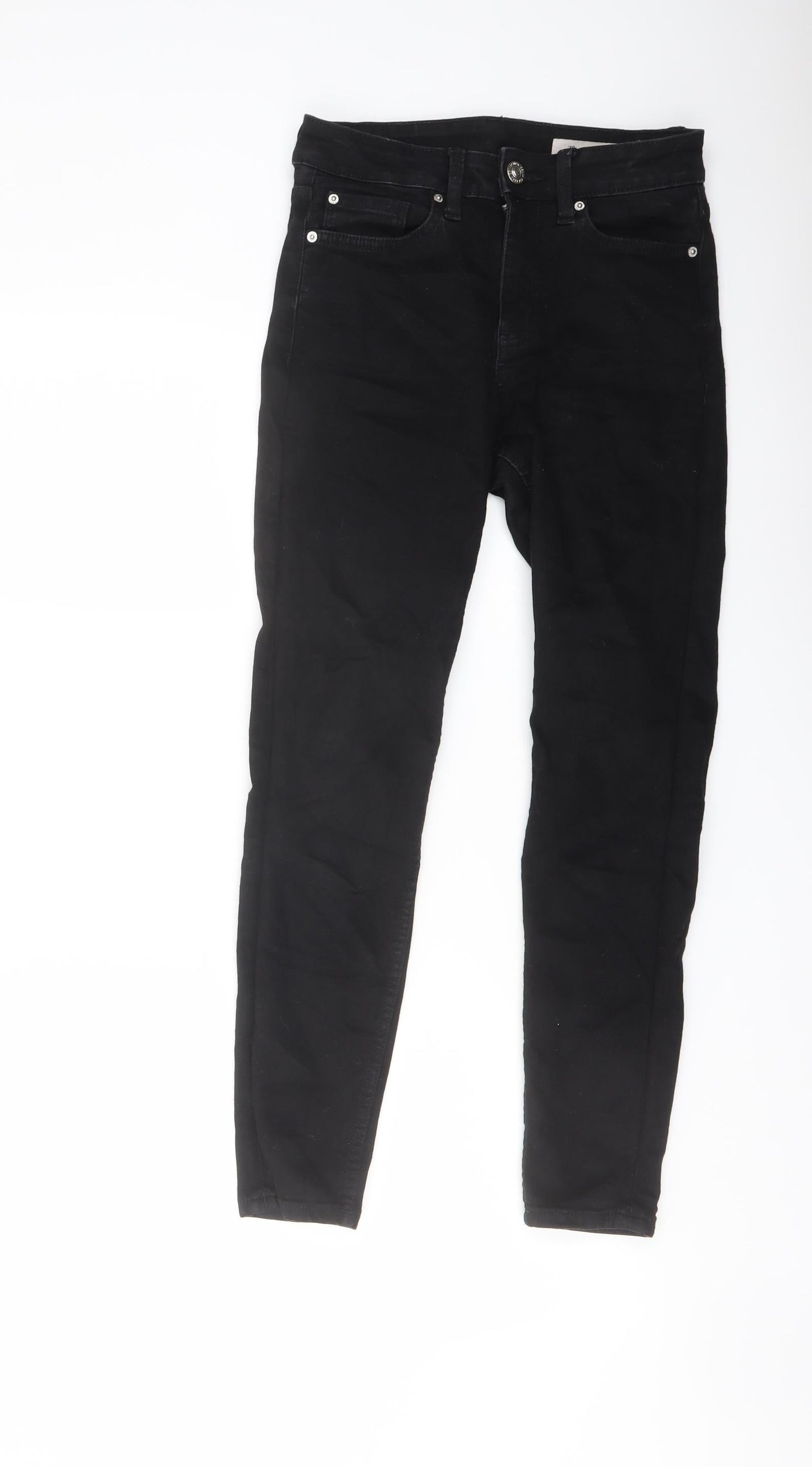 Womens UK Size 8 Marks and Spencer Regular Fit Skinny Black Jeans