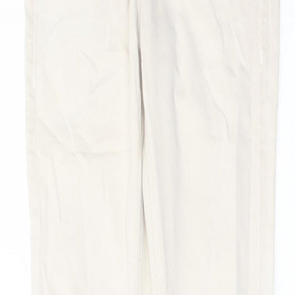 Topshop Womens Beige Cotton Skinny Jeans Size 26 in L29 in Regular Button