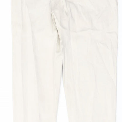 Topshop Womens Beige Cotton Skinny Jeans Size 26 in L29 in Regular Button