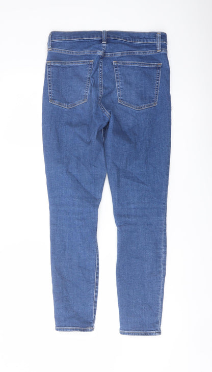 Gap Womens Blue Cotton Skinny Jeans Size 28 in L28 in Regular Button