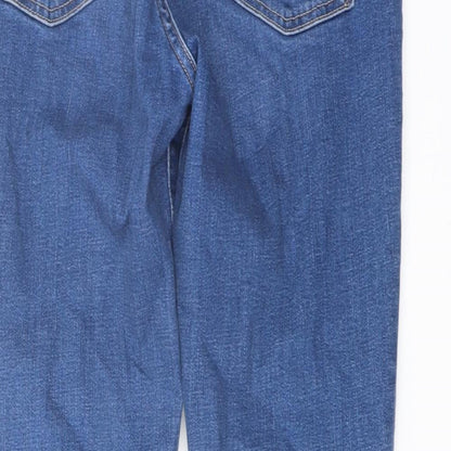 Gap Womens Blue Cotton Skinny Jeans Size 28 in L28 in Regular Button