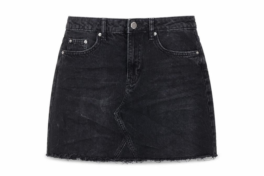 Womens UK Size 8 H&M A-Line Denim Skirt