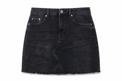 Womens UK Size 8 H&M A-Line Denim Skirt