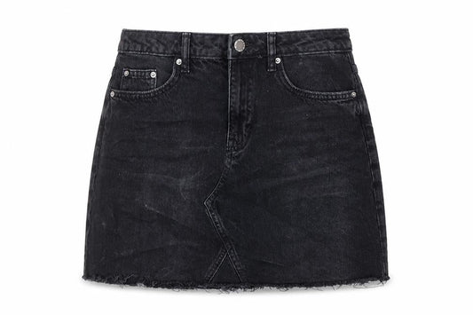 Womens UK Size 8 H&M A-Line Denim Skirt