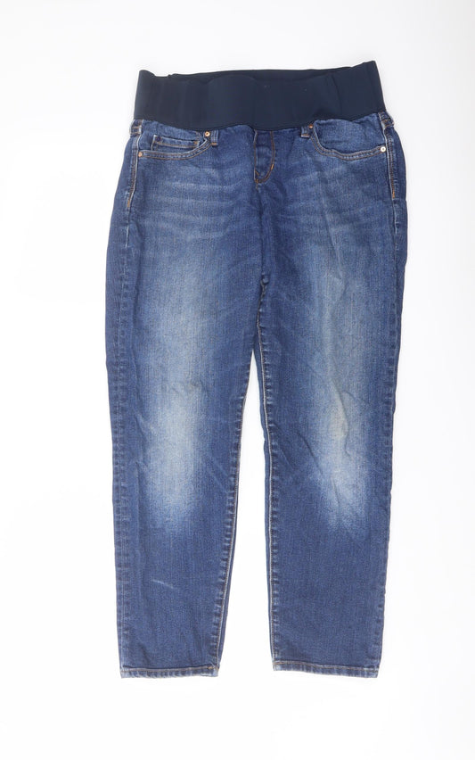Gap Womens Blue Cotton Straight Jeans Size 12 L26 in Regular