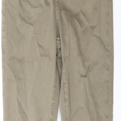 Denim & Co. Womens Green Cotton Skinny Jeans Size 6 L28 in Regular Button