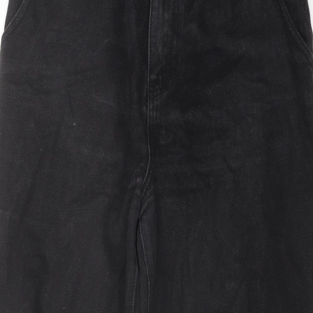 FOREVER 21 Womens Black Cotton Mom Jeans Size 30 in L25 in Regular Button