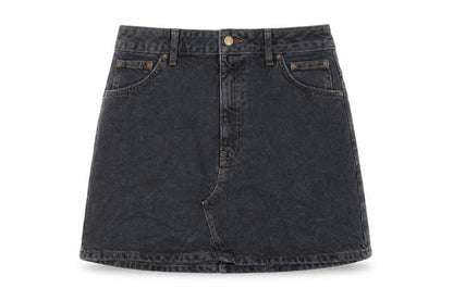 Womens UK Size 12 Topshop A-Line Denim Skirt
