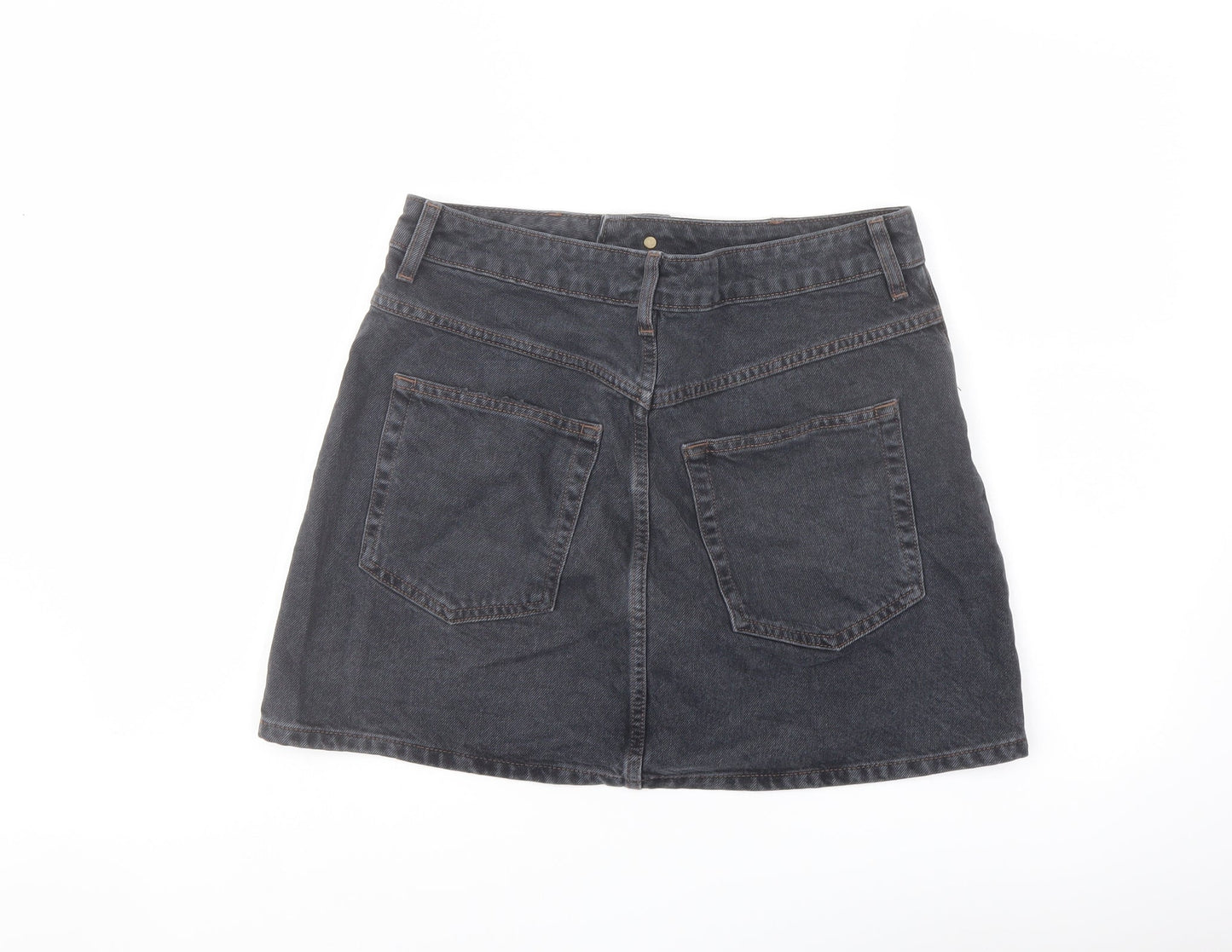 Womens UK Size 12 Topshop A-Line Denim Skirt
