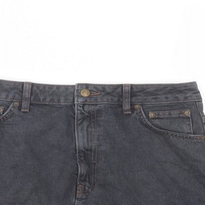 Womens UK Size 12 Topshop A-Line Denim Skirt