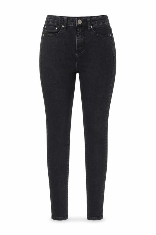 Womens UK Size 6 Boohoo Regular Fit Jegging Black Jeans