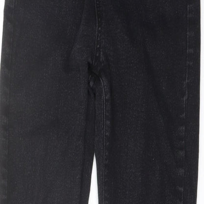Boohoo Womens Black Cotton Jegging Jeans Size 6 L28 in Regular Button