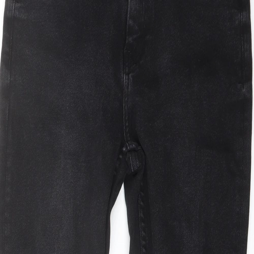 Denim & Co. Womens Black Cotton Skinny Jeans Size 12 L27 in Regular Button