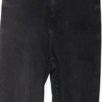 Denim & Co. Womens Black Cotton Skinny Jeans Size 12 L27 in Regular Button