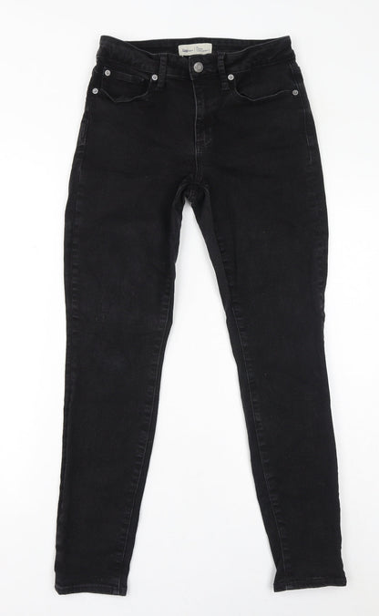 Gap Womens Black Cotton Skinny Jeans Size 28 L28 in Regular Zip