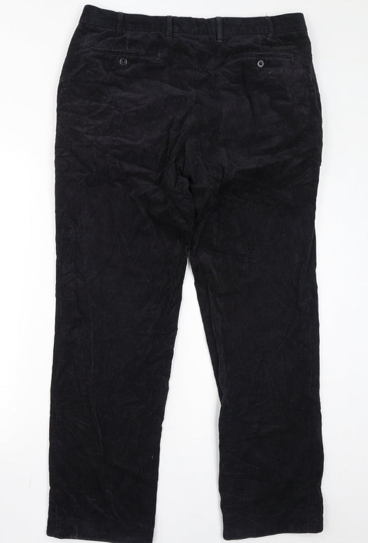 Mens UK Size L C&A Regular Fit  Black Trousers