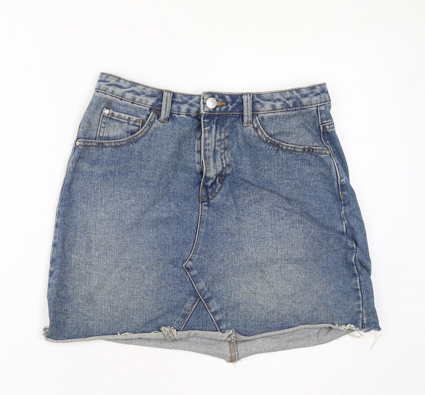 Womens UK Size 8 Denim & Co. A-Line Denim Skirt