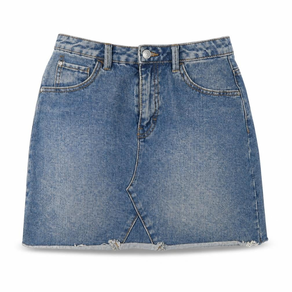 Womens UK Size 8 Denim & Co. A-Line Denim Skirt