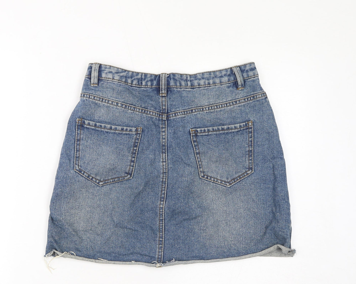 Womens UK Size 8 Denim & Co. A-Line Denim Skirt