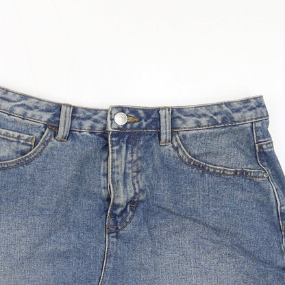 Womens UK Size 8 Denim & Co. A-Line Denim Skirt