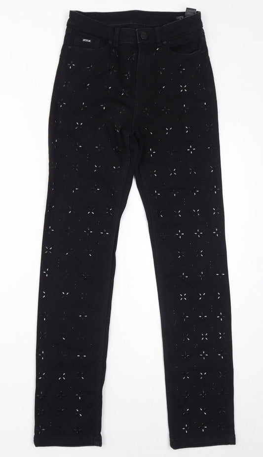 Womens UK Size 8 Marks and Spencer Regular Fit Skinny Black Jeans