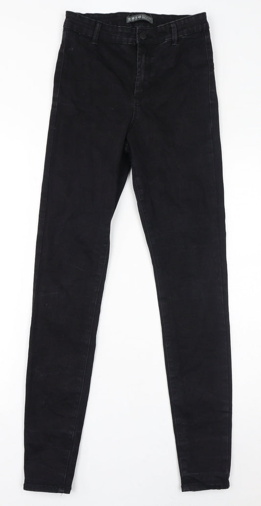 Denim & Co. Womens Black Cotton Jegging Jeans Size 10 L31 in Regular Zip