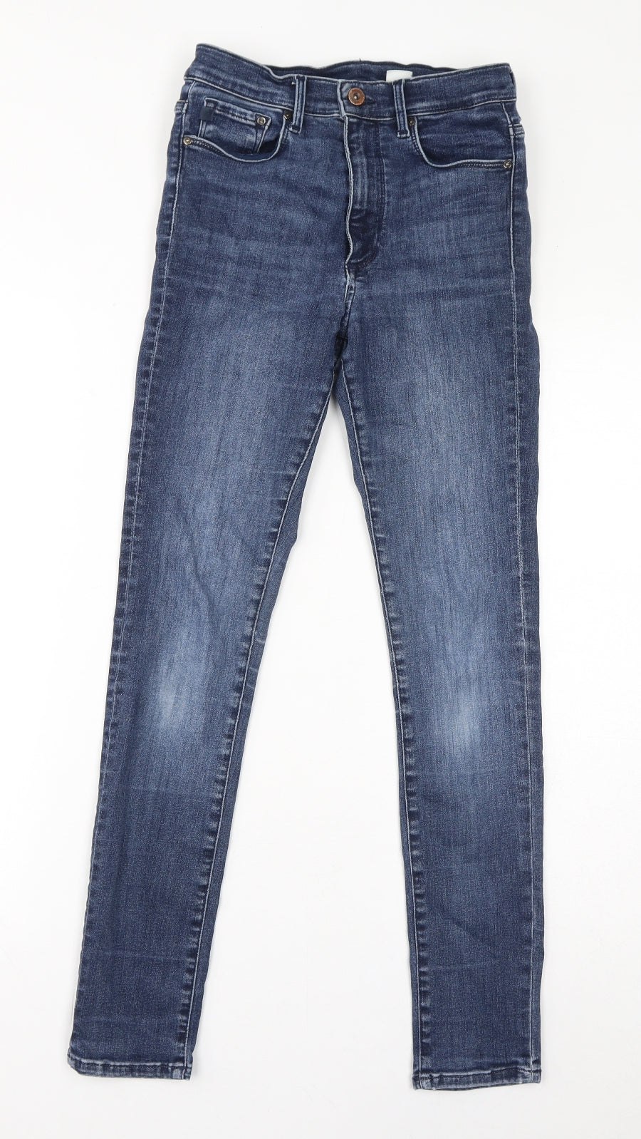 Womens UK Size 26 H&M Regular Fit Skinny Blue Jeans