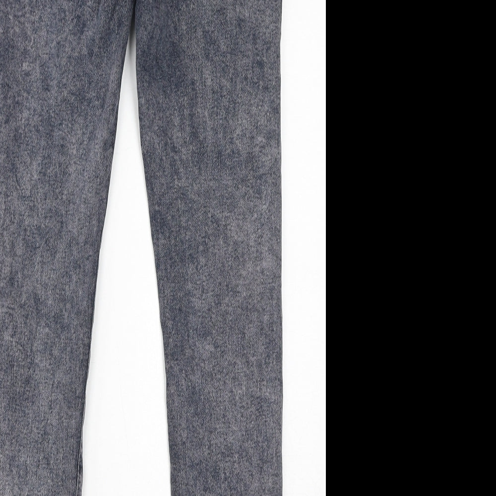 NEXT Womens Grey Cotton Skinny Jeans Size 26 in L31 in Regular Zip