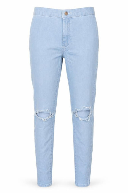 Womens UK Size 28 in Topshop Regular Fit Skinny Blue Jeans