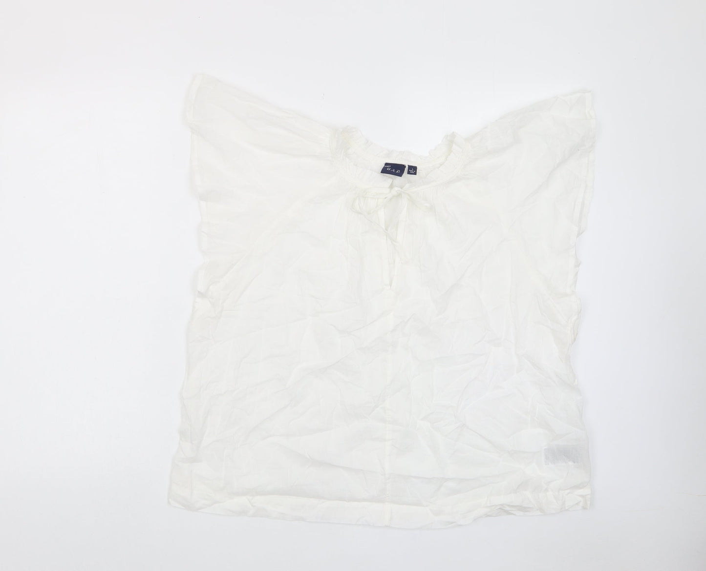 Womens UK Size L Gap White Basic T-Shirt