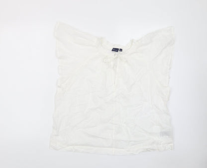 Womens UK Size L Gap White Basic T-Shirt