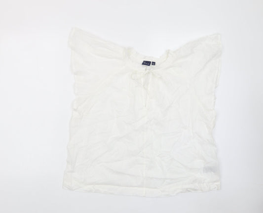 Womens UK Size L Gap White Basic T-Shirt