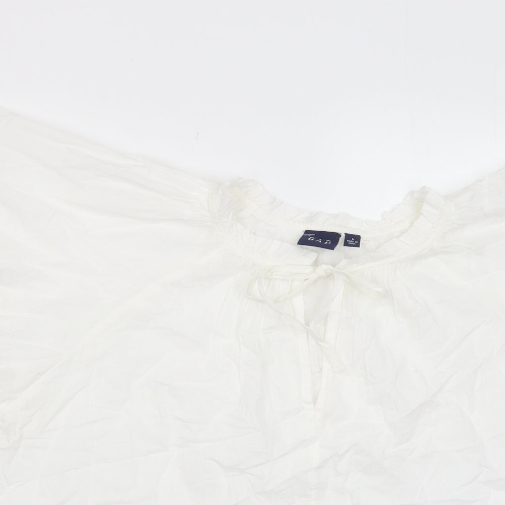 Womens UK Size L Gap White Basic T-Shirt
