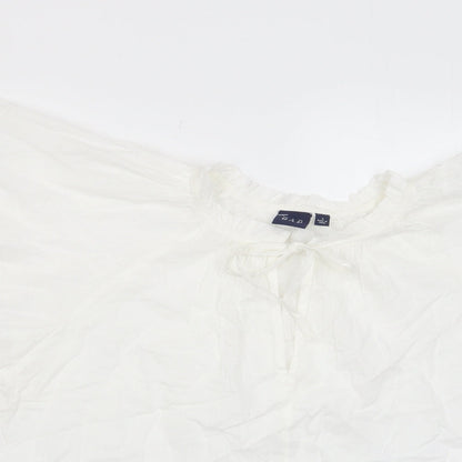 Womens UK Size L Gap White Basic T-Shirt