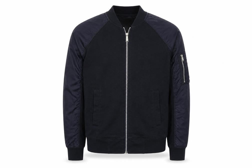 Mens UK Size S Zara Black Bomber Jacket
