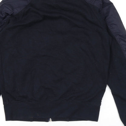 Mens UK Size S Zara Black Bomber Jacket