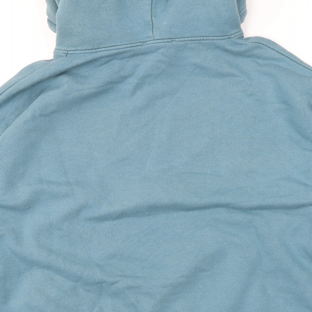 Mens UK Size M Pull&Bear Blue Pullover Hoodie