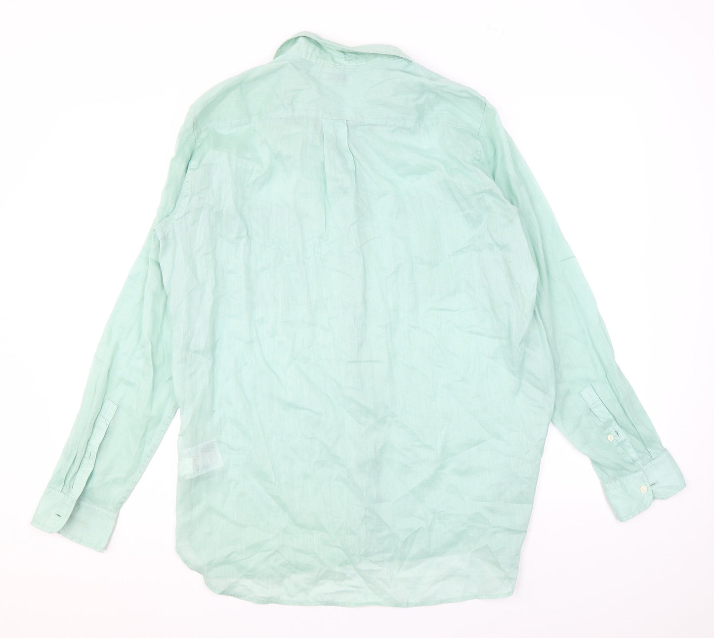 Womens UK Size L Gap Green Basic Button-Up