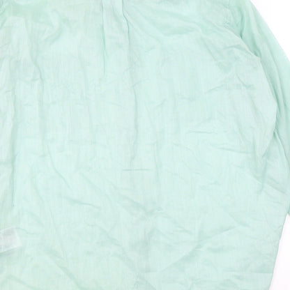 Womens UK Size L Gap Green Basic Button-Up