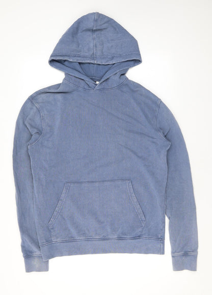 Topman Mens Blue Cotton Pullover Hoodie Size XS