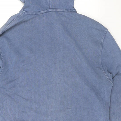 Topman Mens Blue Cotton Pullover Hoodie Size XS