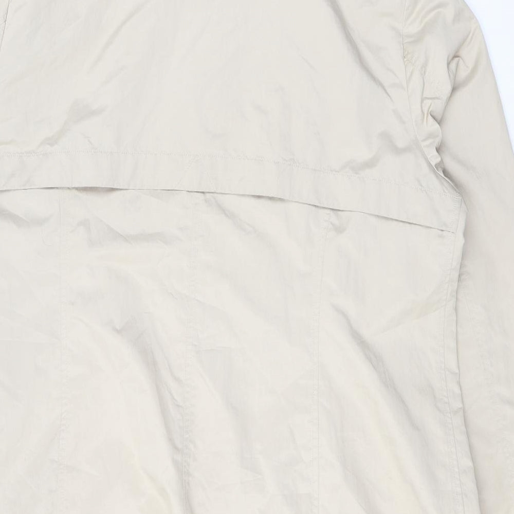 Spirito Womens Beige Rain Coat Coat Size 18 Buckle